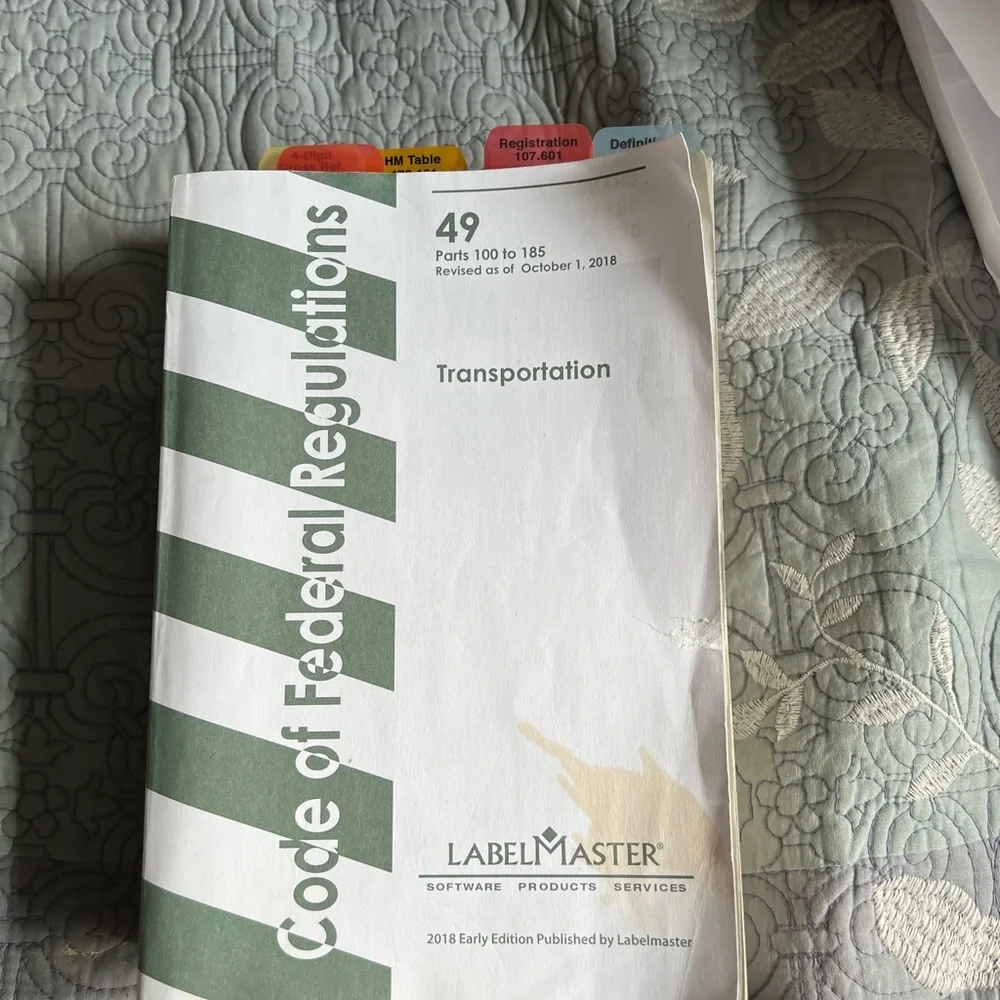 Code of Federal regulations book